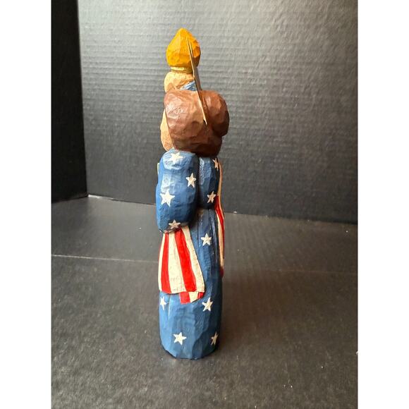 RARE Eddie Walker Patriotic Lady Liberty Midwest Of Cannon Falls Retired EUC - Picture 2 of 11